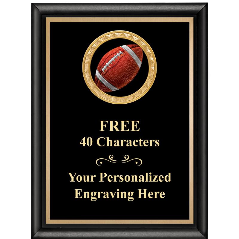 6X8 BLK SHINY EXEC INSERT PLQ