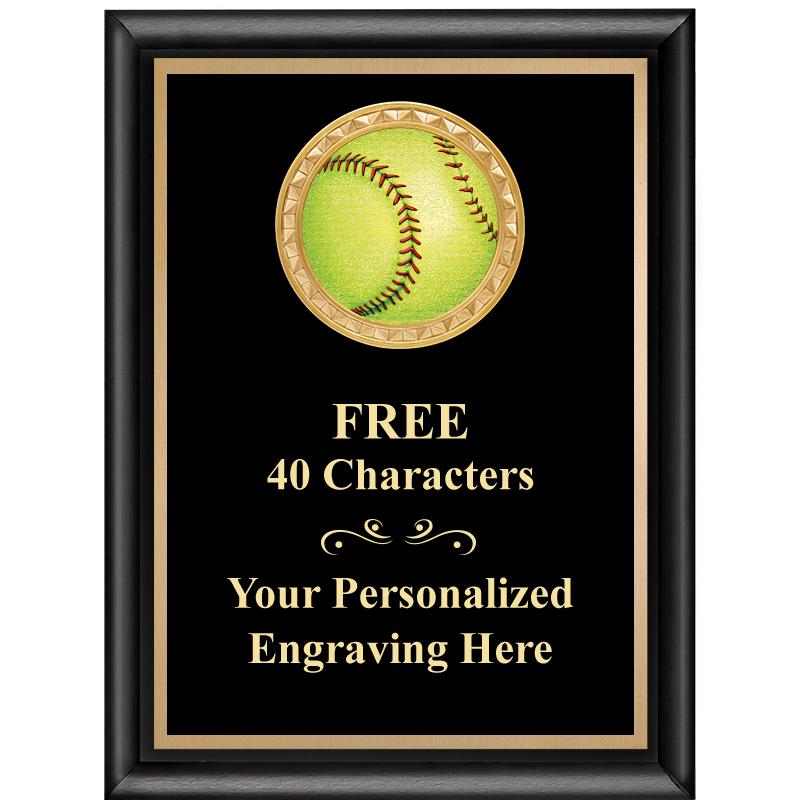 6X8 BLK SHINY EXEC INSERT PLQ