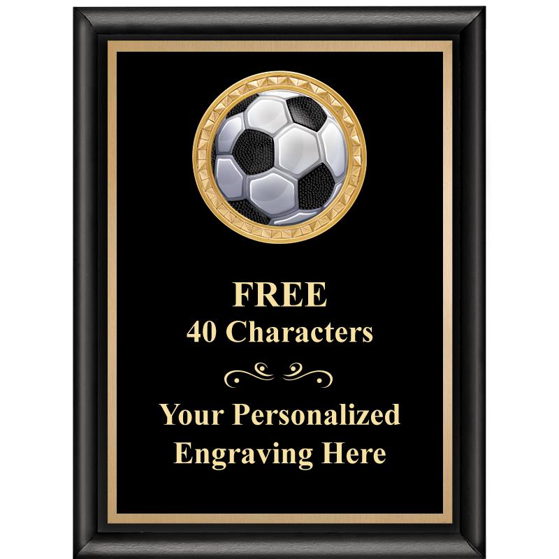 6X8 BLK SHINY EXEC INSERT PLQ