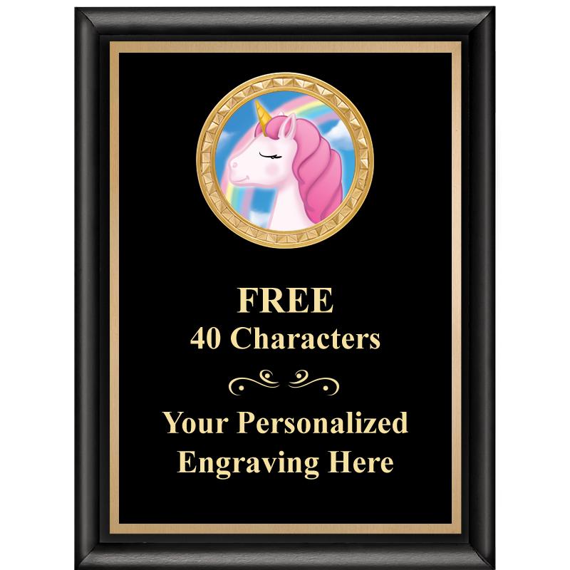 6X8 BLK SHINY EXEC INSERT PLQ