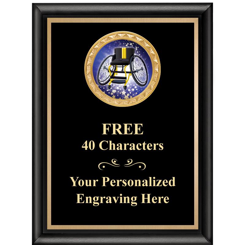 6X8 BLK SHINY EXEC INSERT PLQ