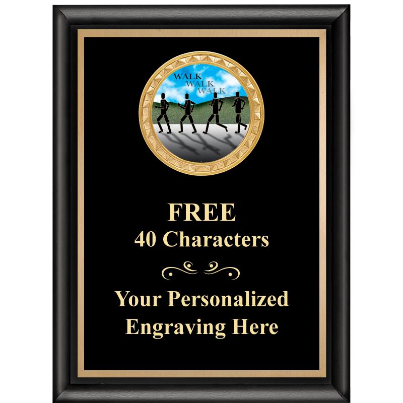 6X8 BLK SHINY EXEC INSERT PLQ