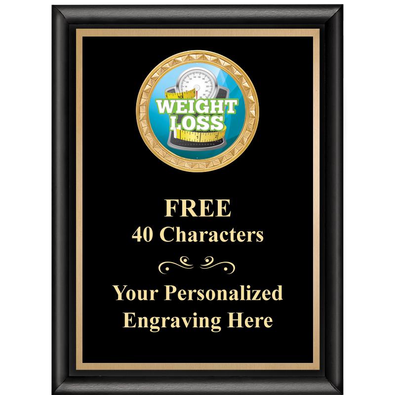 6X8 BLK SHINY EXEC INSERT PLQ