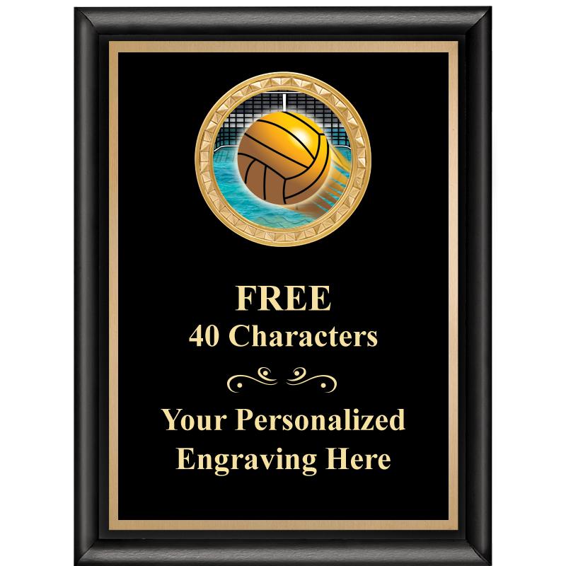 6X8 BLK SHINY EXEC INSERT PLQ