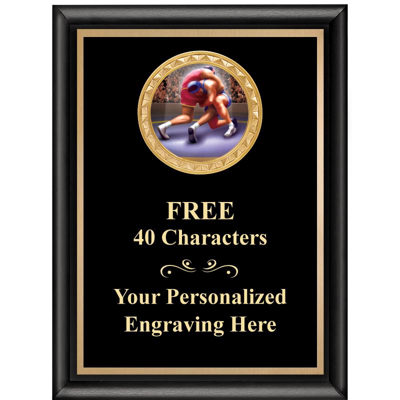 6X8 BLK SHINY EXEC INSERT PLQ