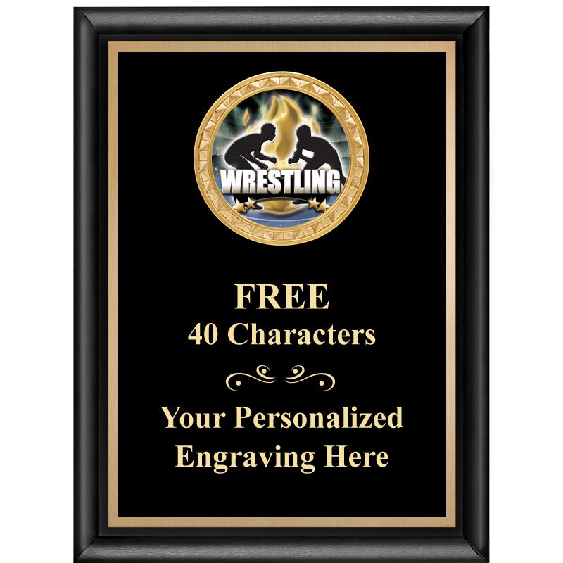 6X8 BLK SHINY EXEC INSERT PLQ