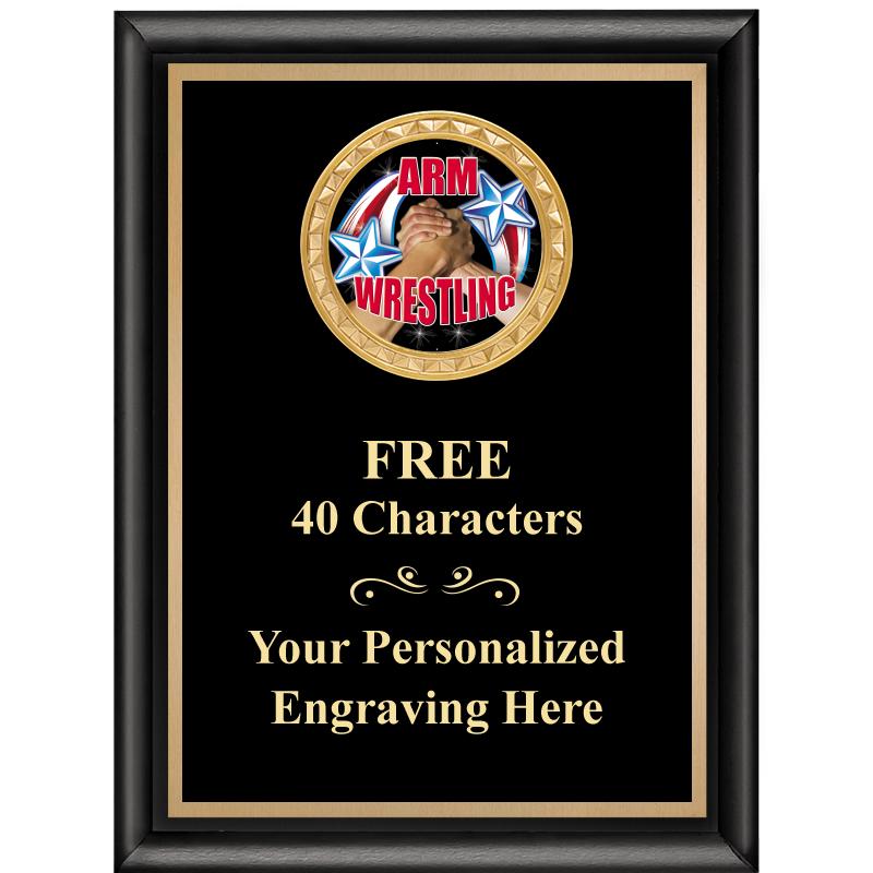 6X8 BLK SHINY EXEC INSERT PLQ