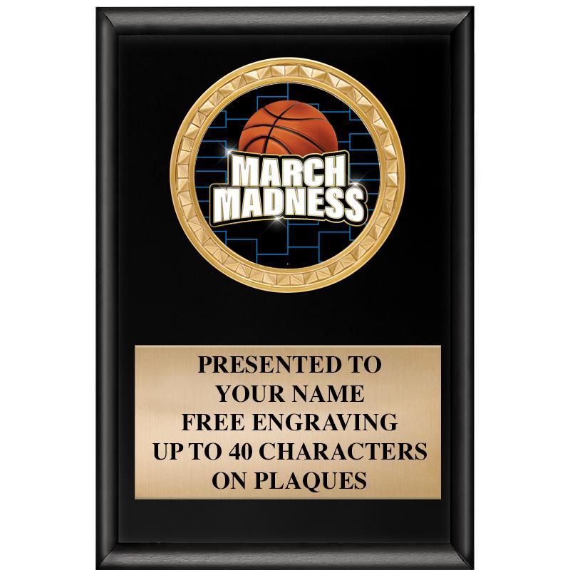 4" X 6" SHINY BLACK INSERT PLQ