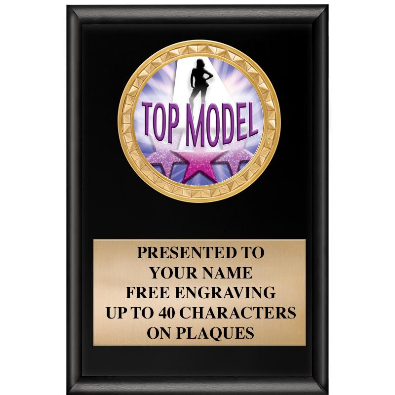 4" X 6" SHINY BLACK INSERT PLQ