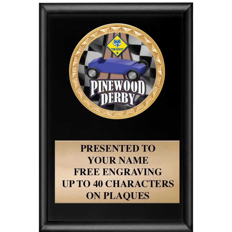 4" X 6" SHINY BLACK INSERT PLQ