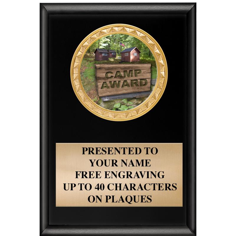 4" X 6" SHINY BLACK INSERT PLQ