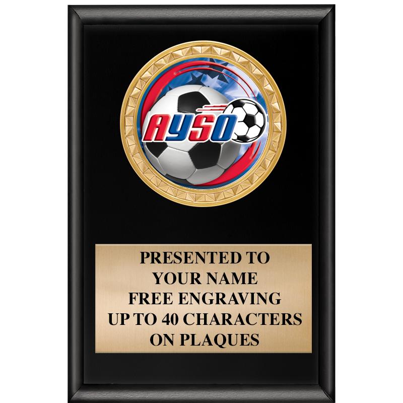 4" X 6" SHINY BLACK INSERT PLQ