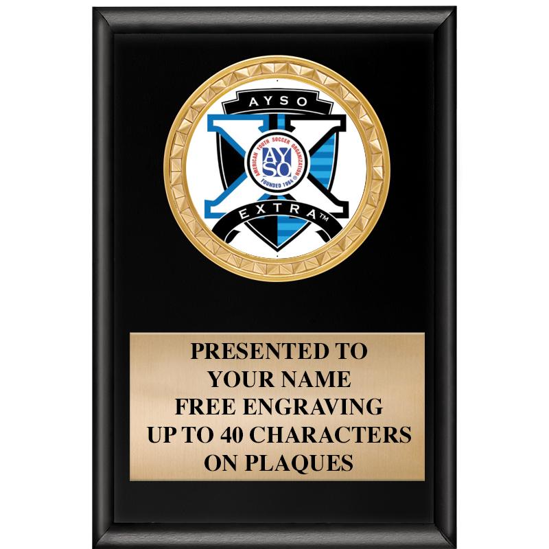 4" X 6" SHINY BLACK INSERT PLQ