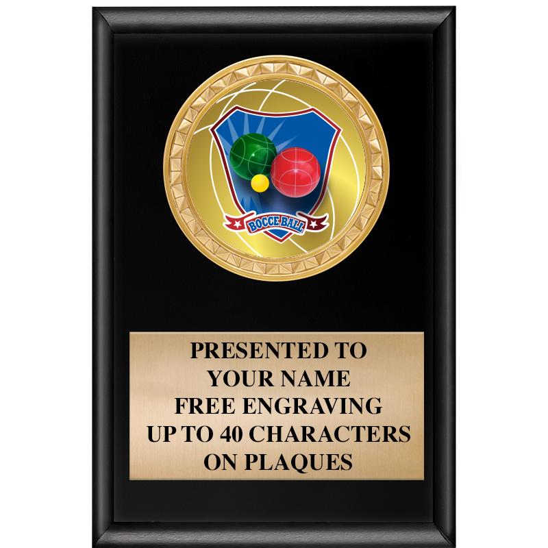 4" X 6" SHINY BLACK INSERT PLQ