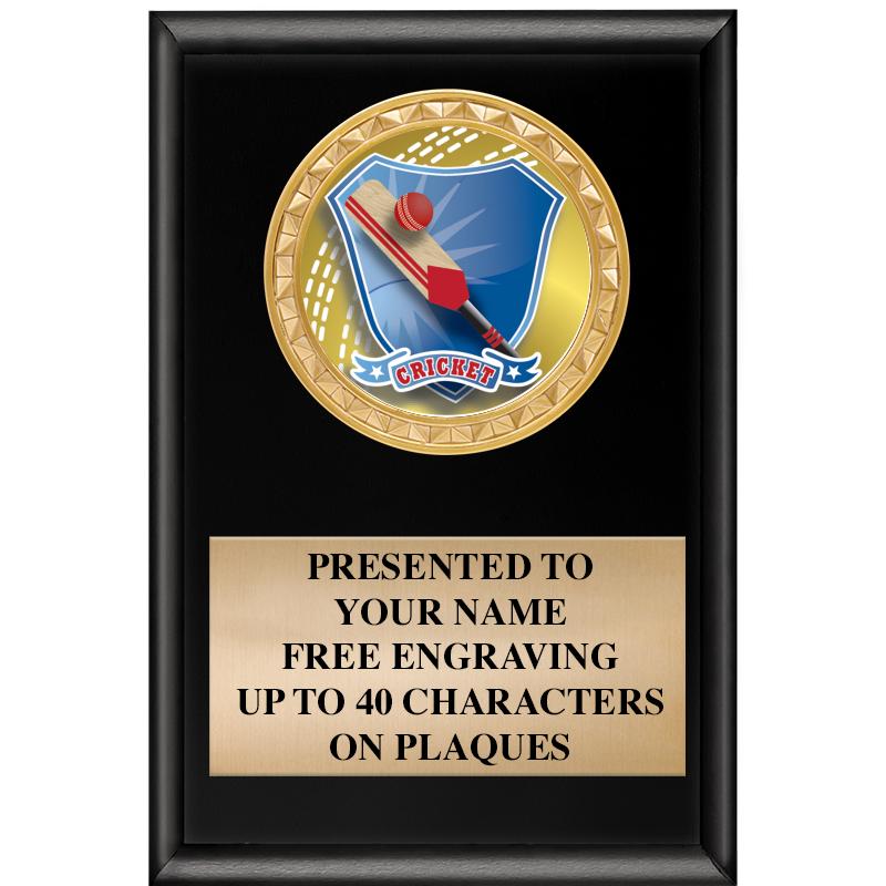 4" X 6" SHINY BLACK INSERT PLQ