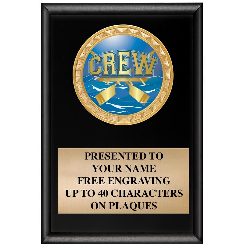 4" X 6" SHINY BLACK INSERT PLQ