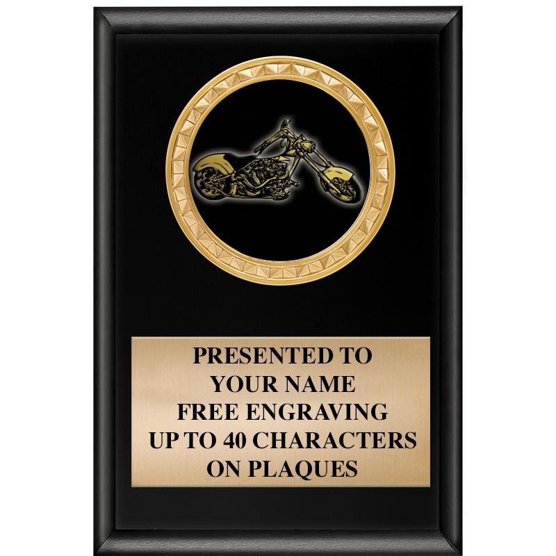 4" X 6" SHINY BLACK INSERT PLQ