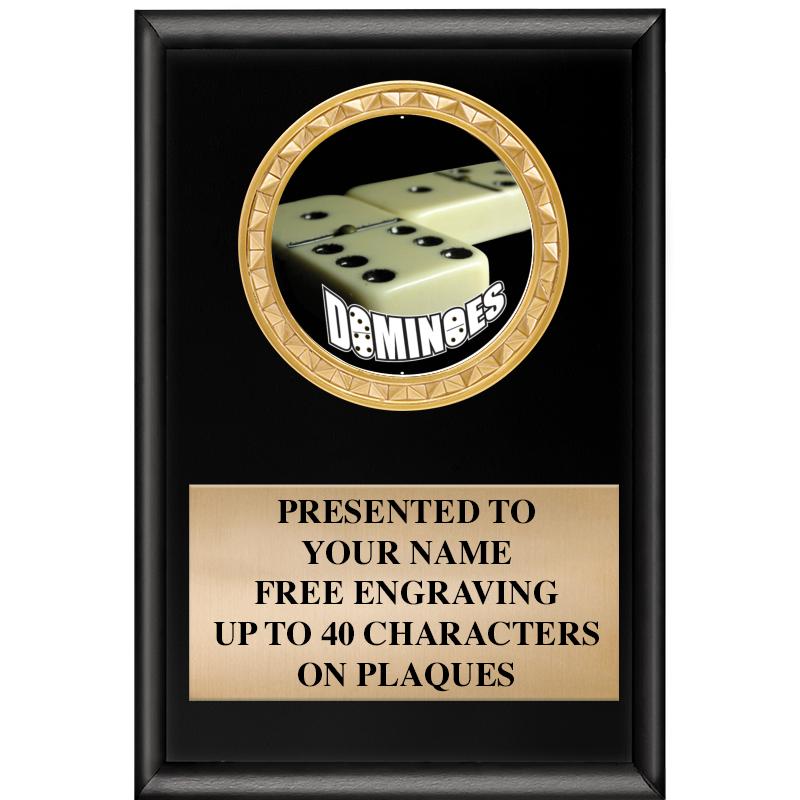 4" X 6" SHINY BLACK INSERT PLQ