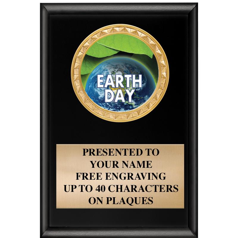 4" X 6" SHINY BLACK INSERT PLQ