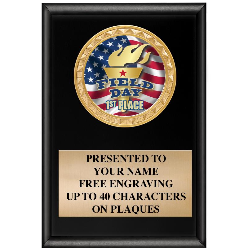 4" X 6" SHINY BLACK INSERT PLQ