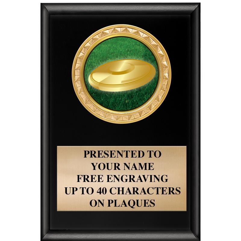 4" X 6" SHINY BLACK INSERT PLQ