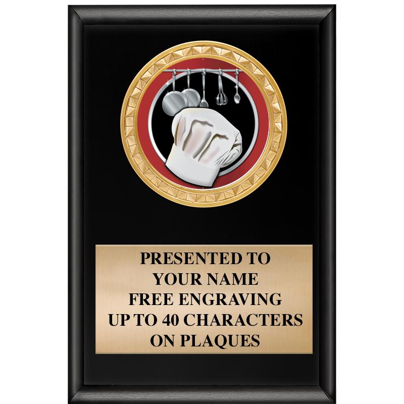 4" X 6" SHINY BLACK INSERT PLQ