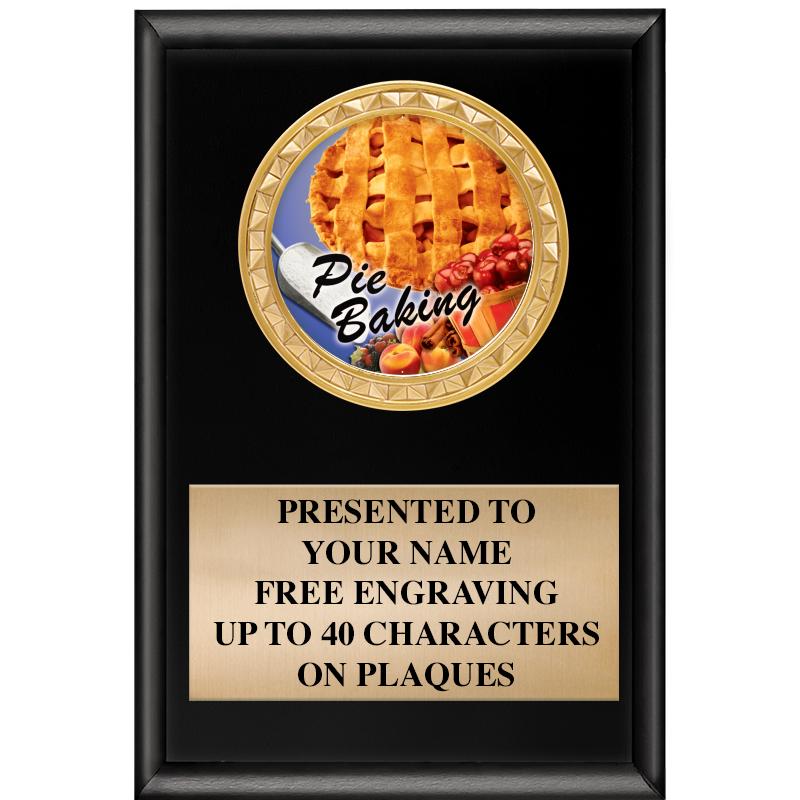 4" X 6" SHINY BLACK INSERT PLQ