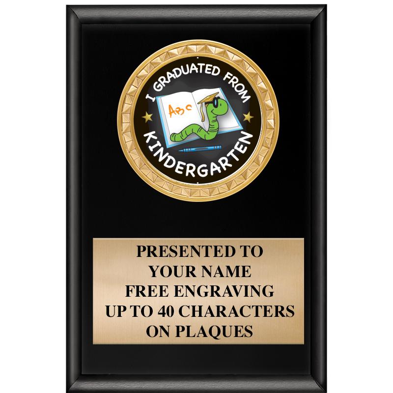 4" X 6" SHINY BLACK INSERT PLQ