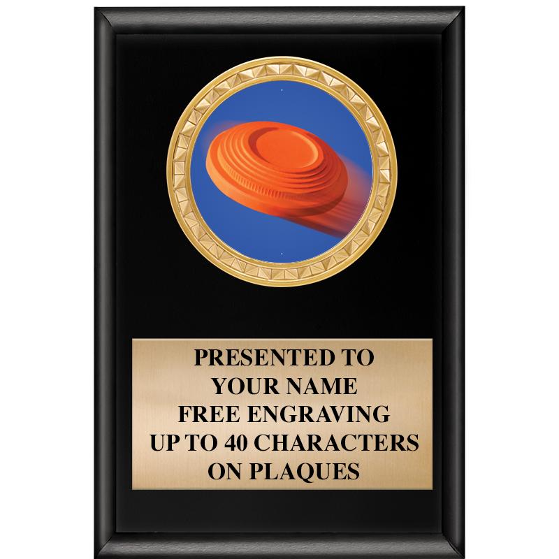 4" X 6" SHINY BLACK INSERT PLQ