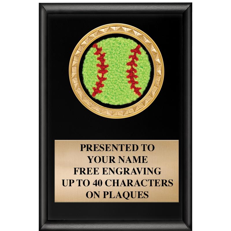 4" X 6" SHINY BLACK INSERT PLQ