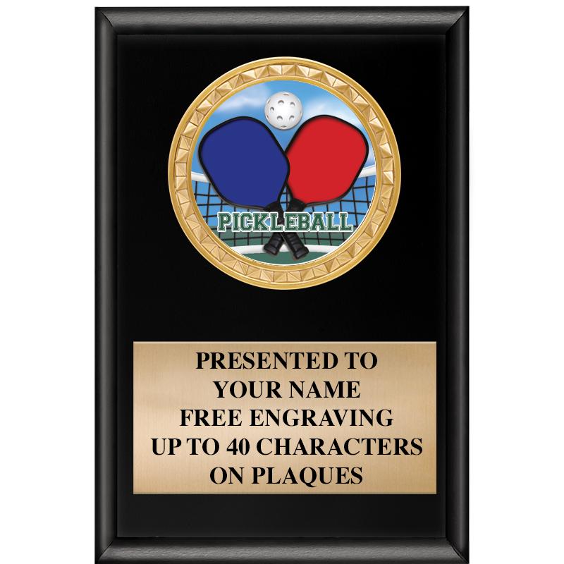 4" X 6" SHINY BLACK INSERT PLQ