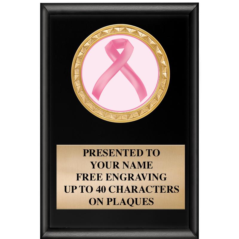 4" X 6" SHINY BLACK INSERT PLQ