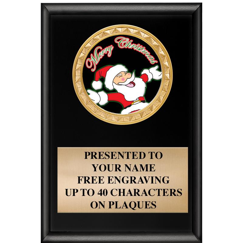 4" X 6" SHINY BLACK INSERT PLQ