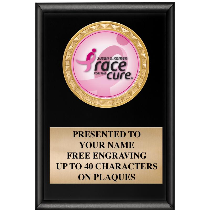 4" X 6" SHINY BLACK INSERT PLQ