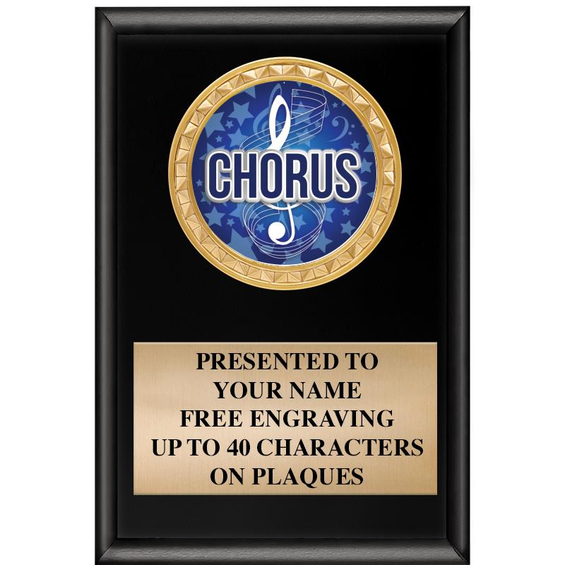 4" X 6" SHINY BLACK INSERT PLQ