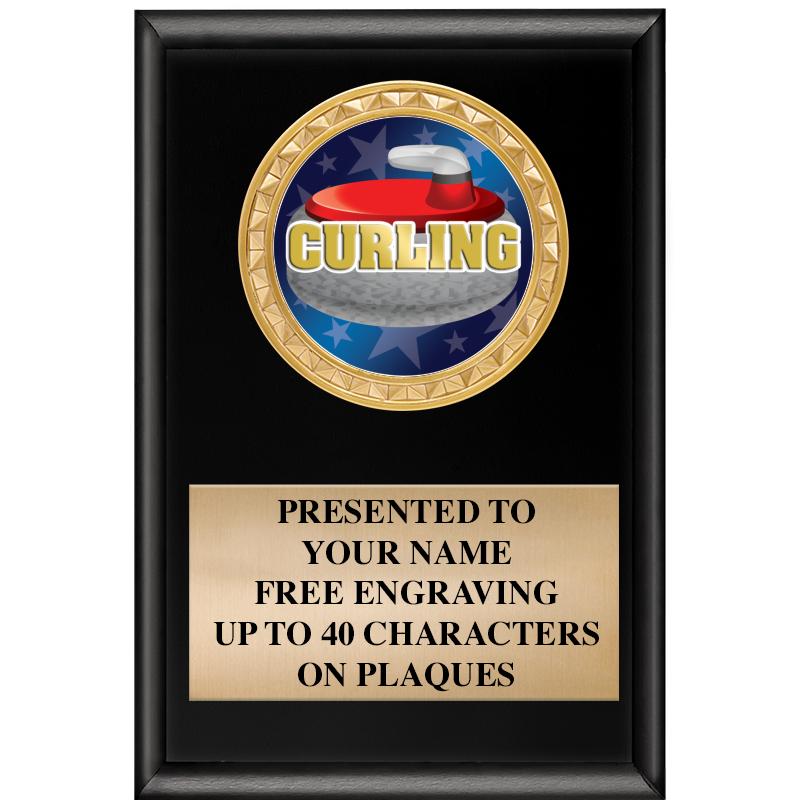 4" X 6" SHINY BLACK INSERT PLQ