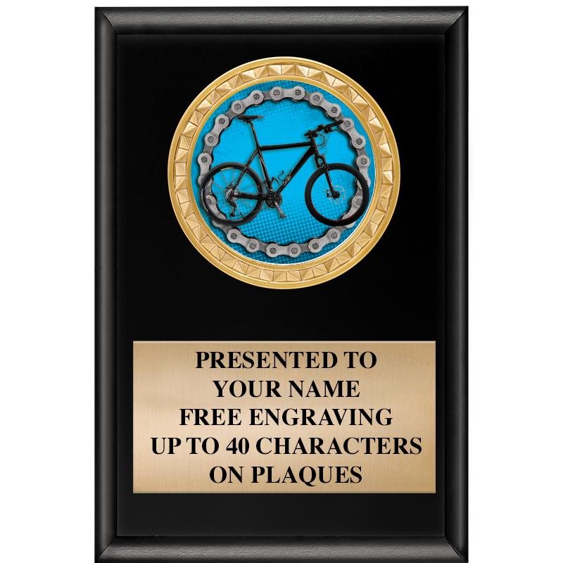 4" X 6" SHINY BLACK INSERT PLQ