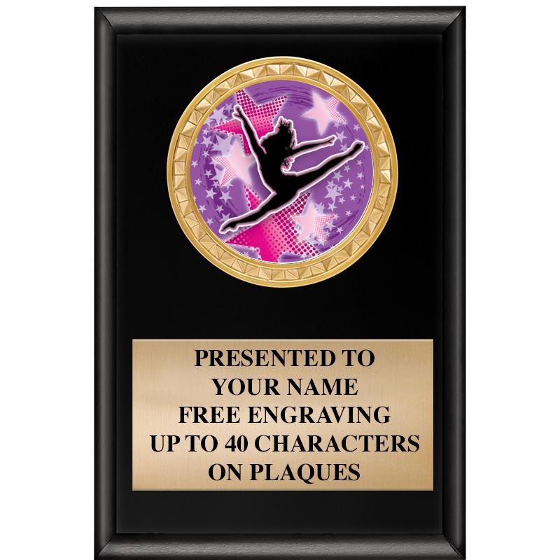 4" X 6" SHINY BLACK INSERT PLQ