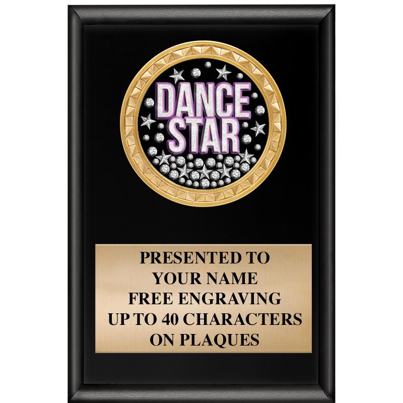 4" X 6" SHINY BLACK INSERT PLQ