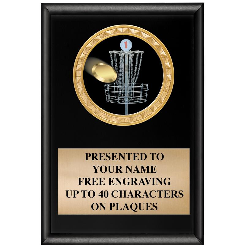 4" X 6" SHINY BLACK INSERT PLQ