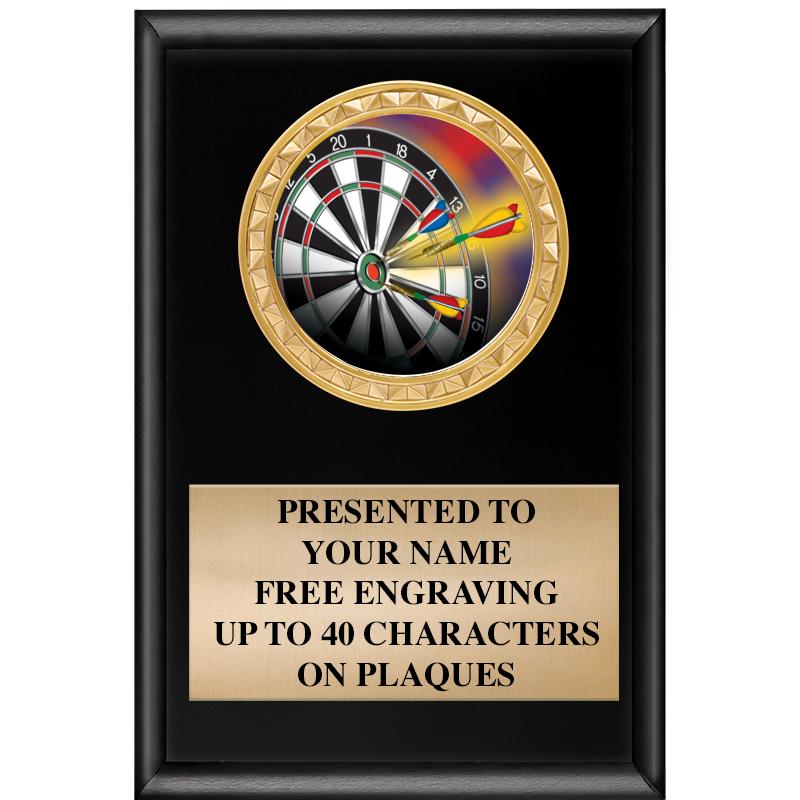 4" X 6" SHINY BLACK INSERT PLQ