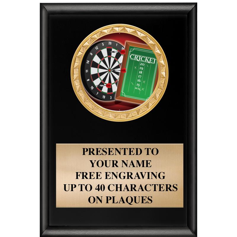 4" X 6" SHINY BLACK INSERT PLQ