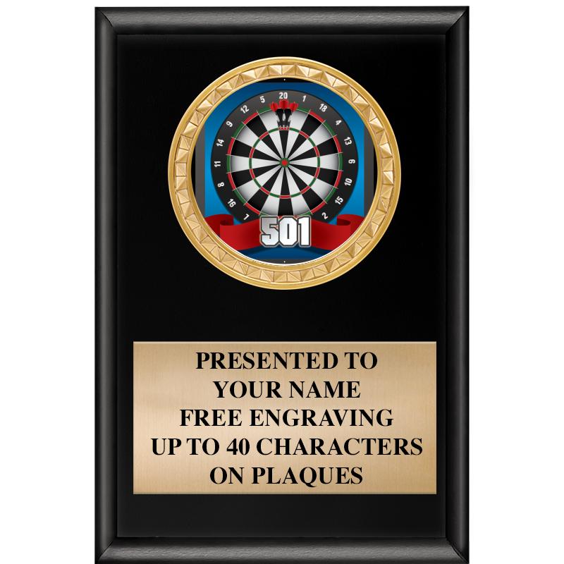 4" X 6" SHINY BLACK INSERT PLQ