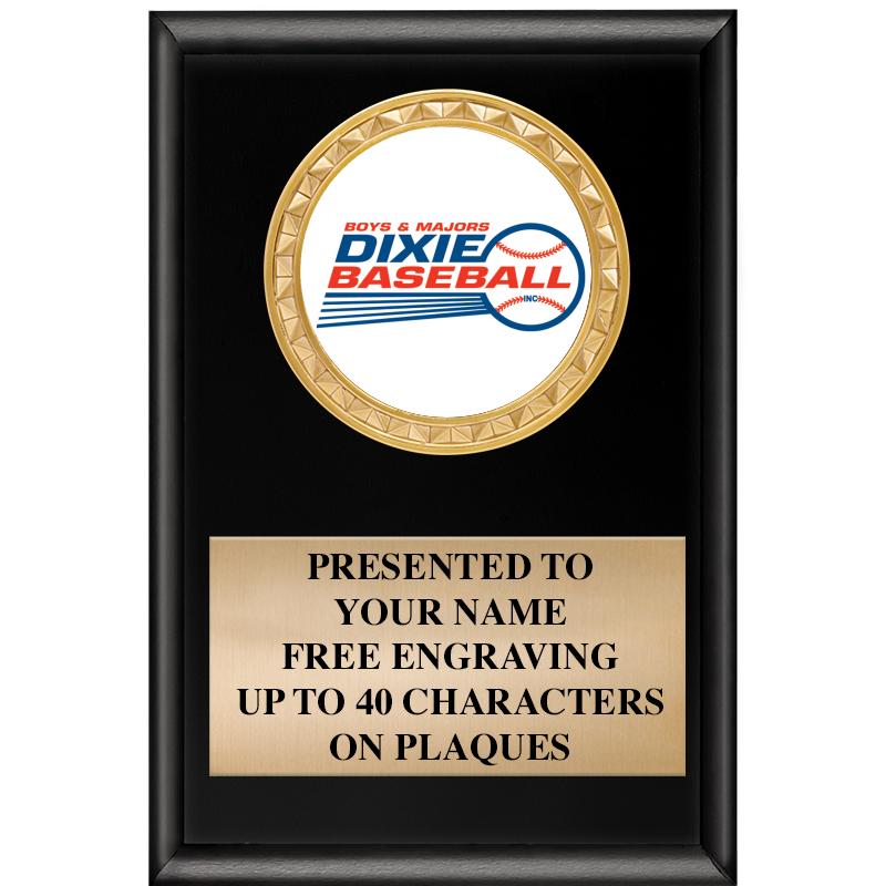 4" X 6" SHINY BLACK INSERT PLQ