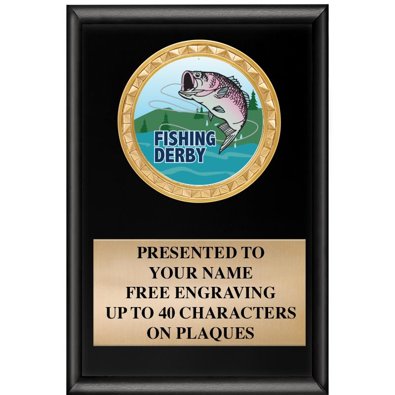 4" X 6" SHINY BLACK INSERT PLQ