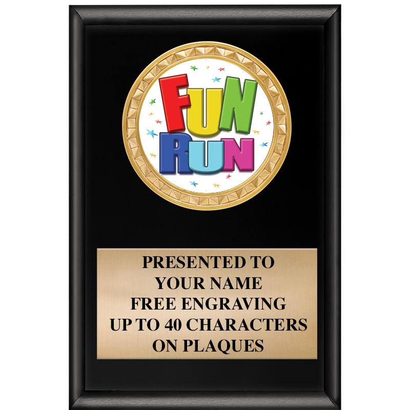 4" X 6" SHINY BLACK INSERT PLQ