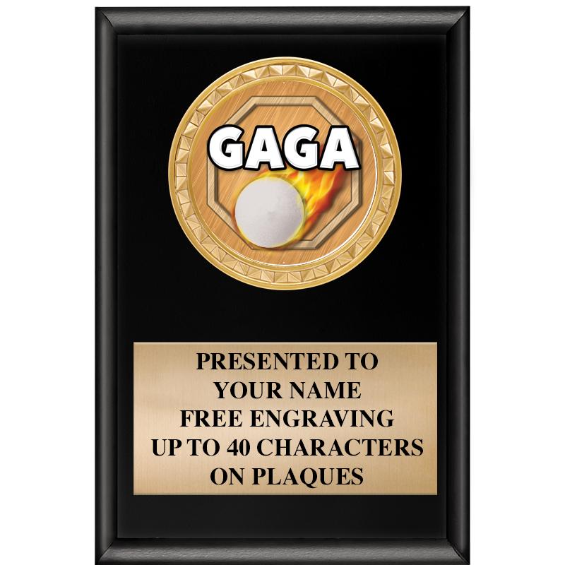 4" X 6" SHINY BLACK INSERT PLQ