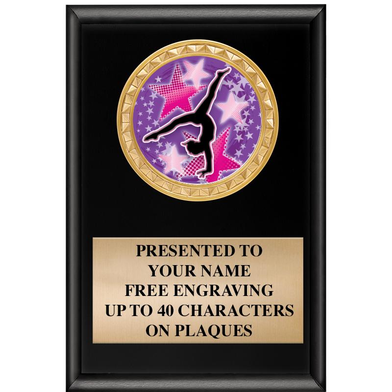 4" X 6" SHINY BLACK INSERT PLQ