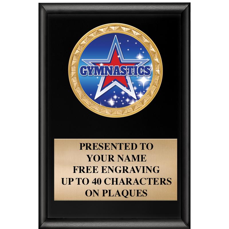 4" X 6" SHINY BLACK INSERT PLQ