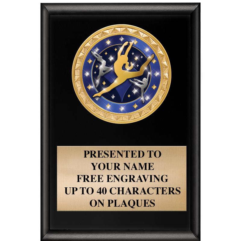 4" X 6" SHINY BLACK INSERT PLQ